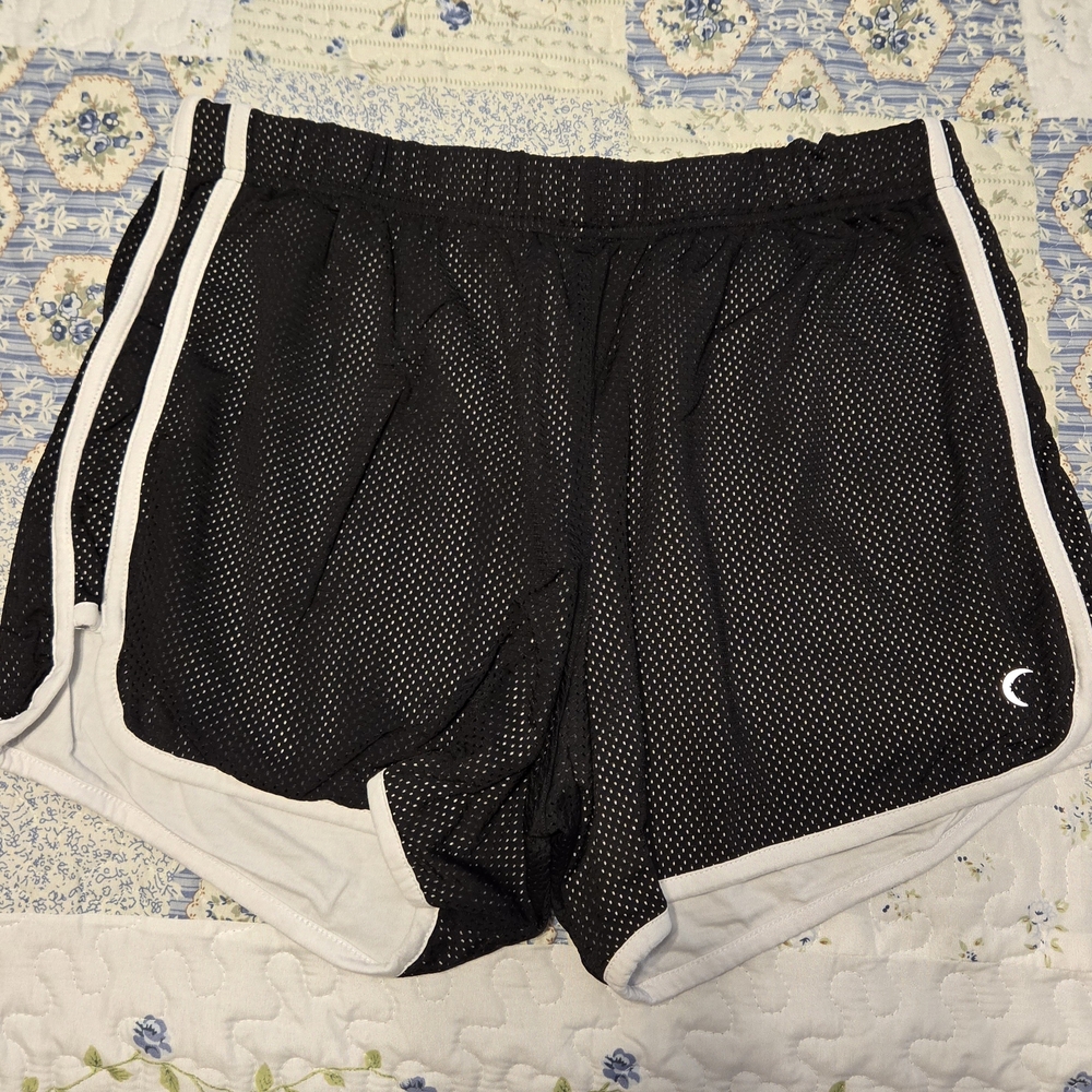 ZYIA Black and White Athletic Shorts